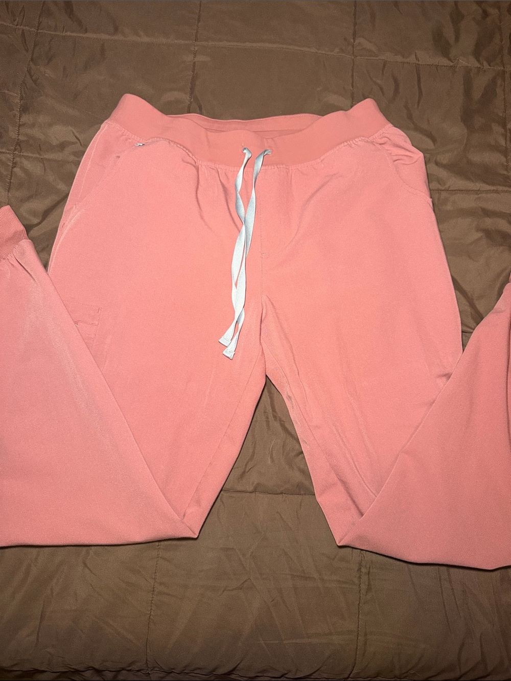 Figs Mauve Pink Drawstring Joggers